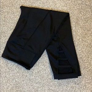 Black, capri workout pants